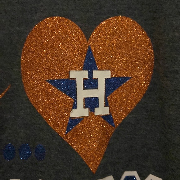 MLB Houston Astros “I Literally Live the Astros” T-Shirt Women’s Size Large 🔥 - Picture 3 of 5